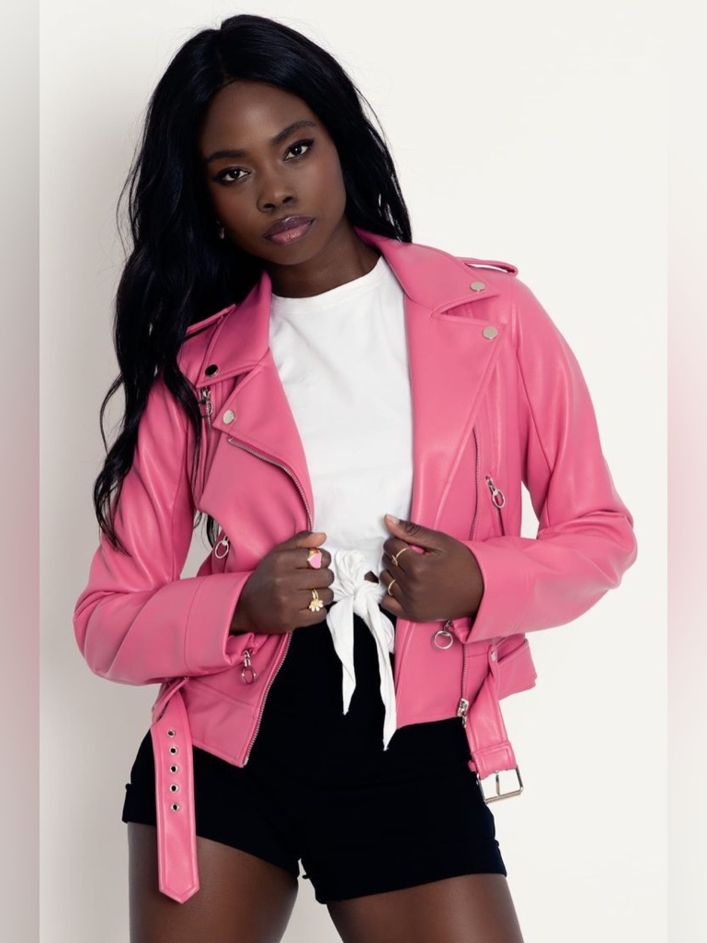 BLACKMILK Pink Moto Jacket - Size AU 10 / US 6 - NWT